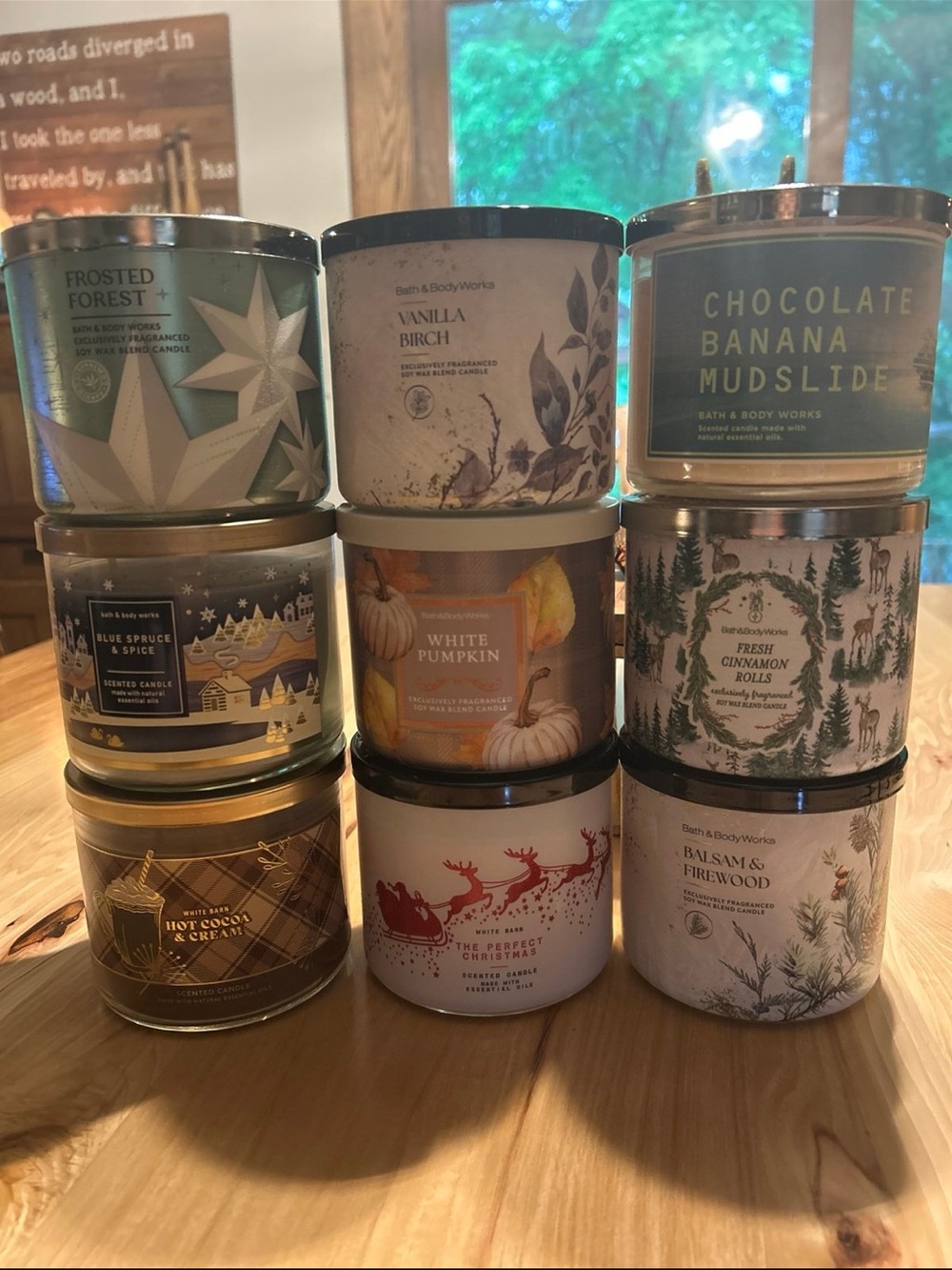 Bath & Body Works 3-Wick Candle lot of 9 rare & limited editions!